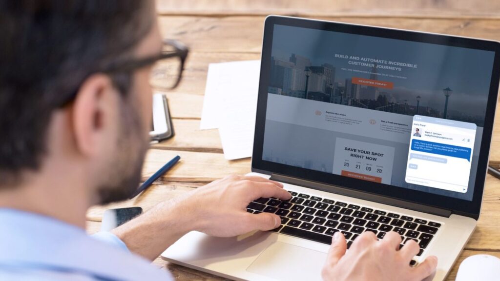 Immediate Live Chat Access from the Landing Page